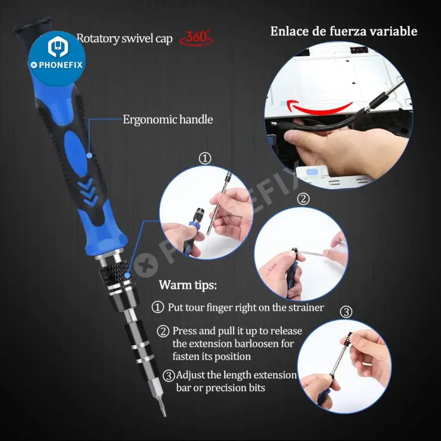 Magnetic Precision Screwdriver Set Repair Tool Kit For Phone Laptop Tablet - Image 14