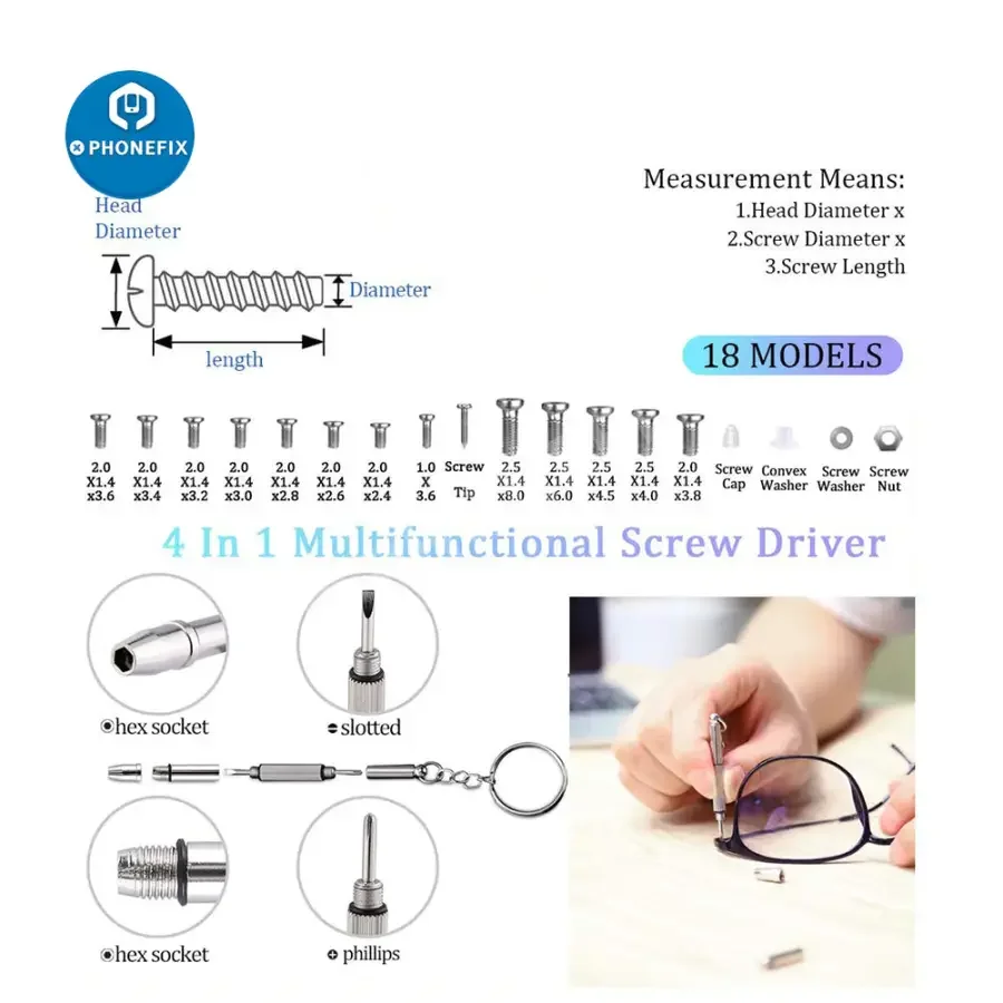 Magnetic Precision Screwdriver Set Repair Tool Kit For Phone Laptop Tablet - Image 16