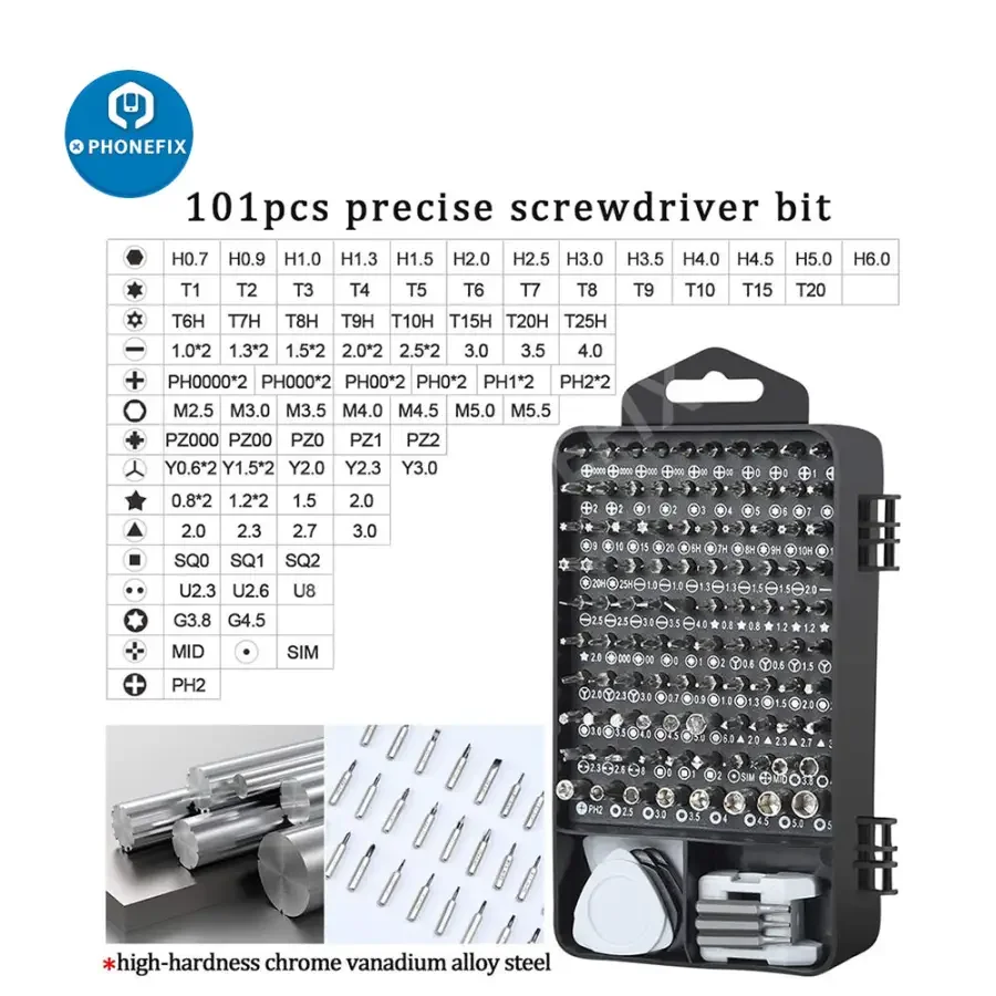Magnetic Precision Screwdriver Set Repair Tool Kit For Phone Laptop Tablet - Image 19