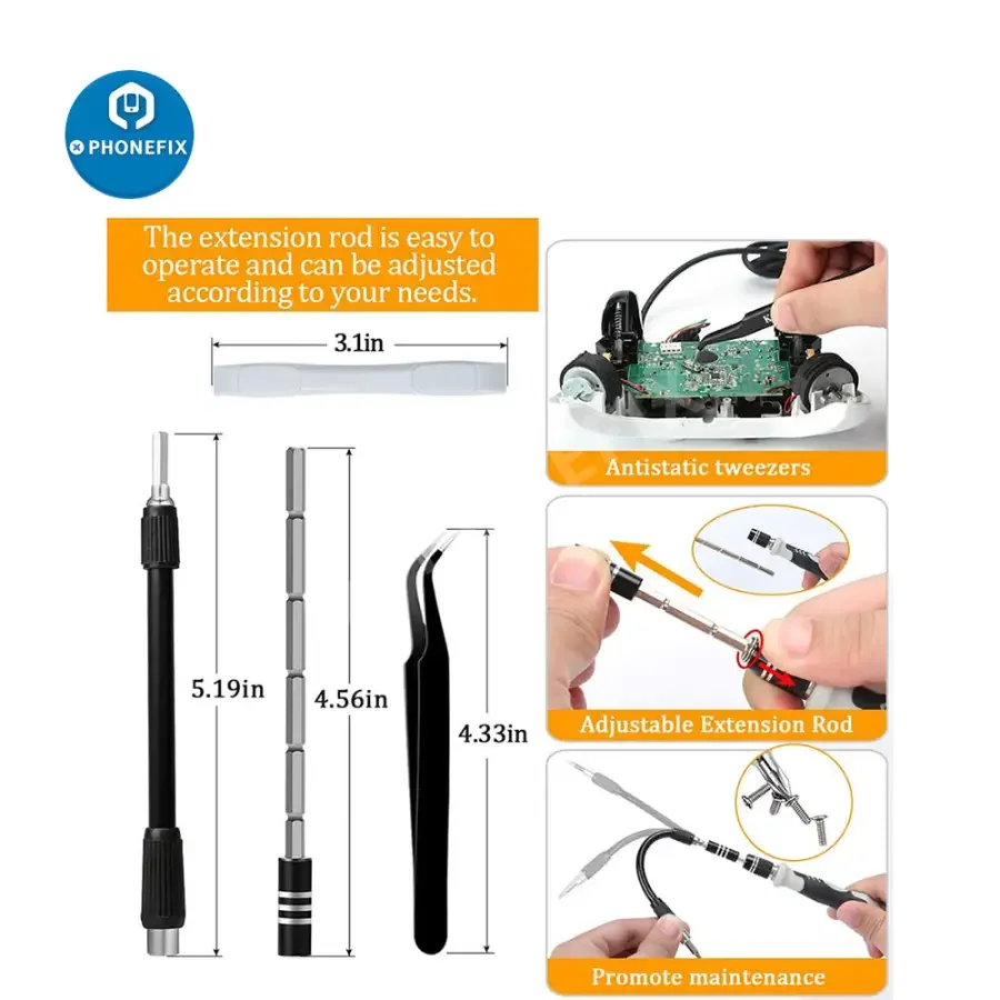 Magnetic Precision Screwdriver Set Repair Tool Kit For Phone Laptop Tablet - Image 22