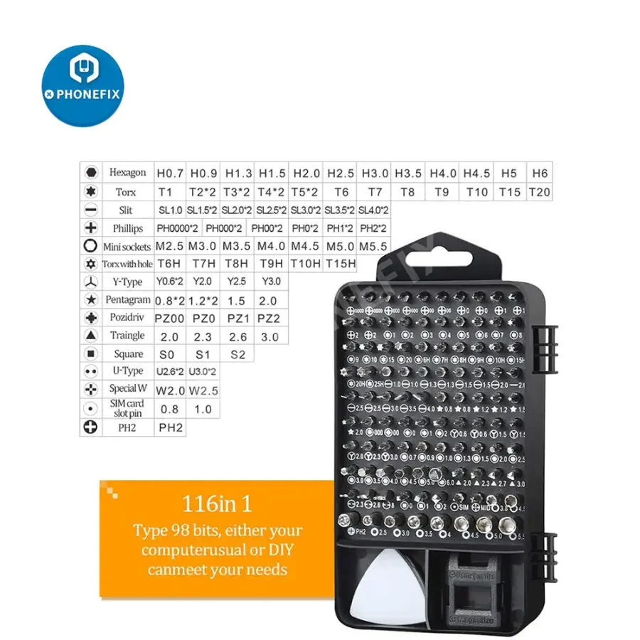 Magnetic Precision Screwdriver Set Repair Tool Kit For Phone Laptop Tablet - Image 3