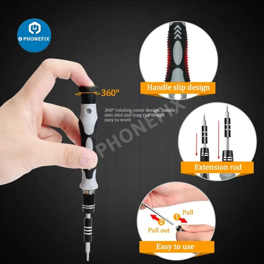 Magnetic Precision Screwdriver Set Repair Tool Kit For Phone Laptop Tablet - Image 6