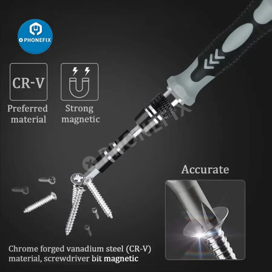 Magnetic Precision Screwdriver Set Repair Tool Kit For Phone Laptop Tablet - Image 7