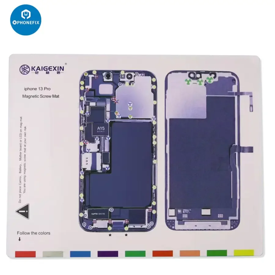 Magnetic Screw Mat Parts Storage Pad For iPhone 12-14 Pro Max - Image 10