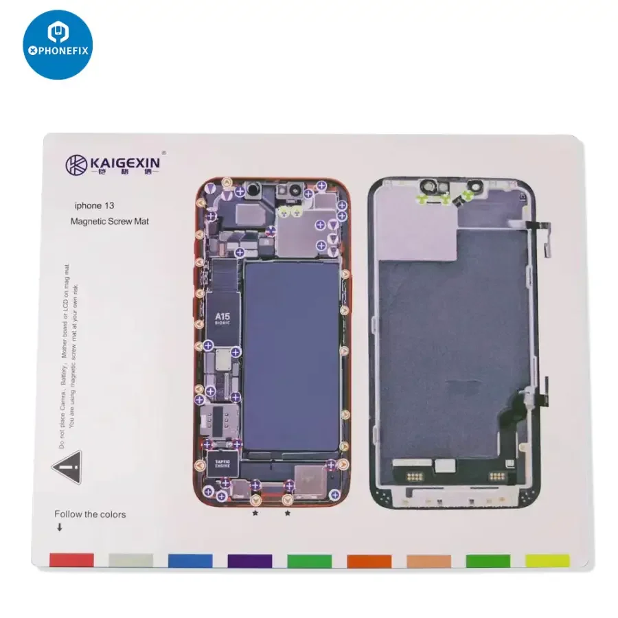 Magnetic Screw Mat Parts Storage Pad For iPhone 12-14 Pro Max - Image 11