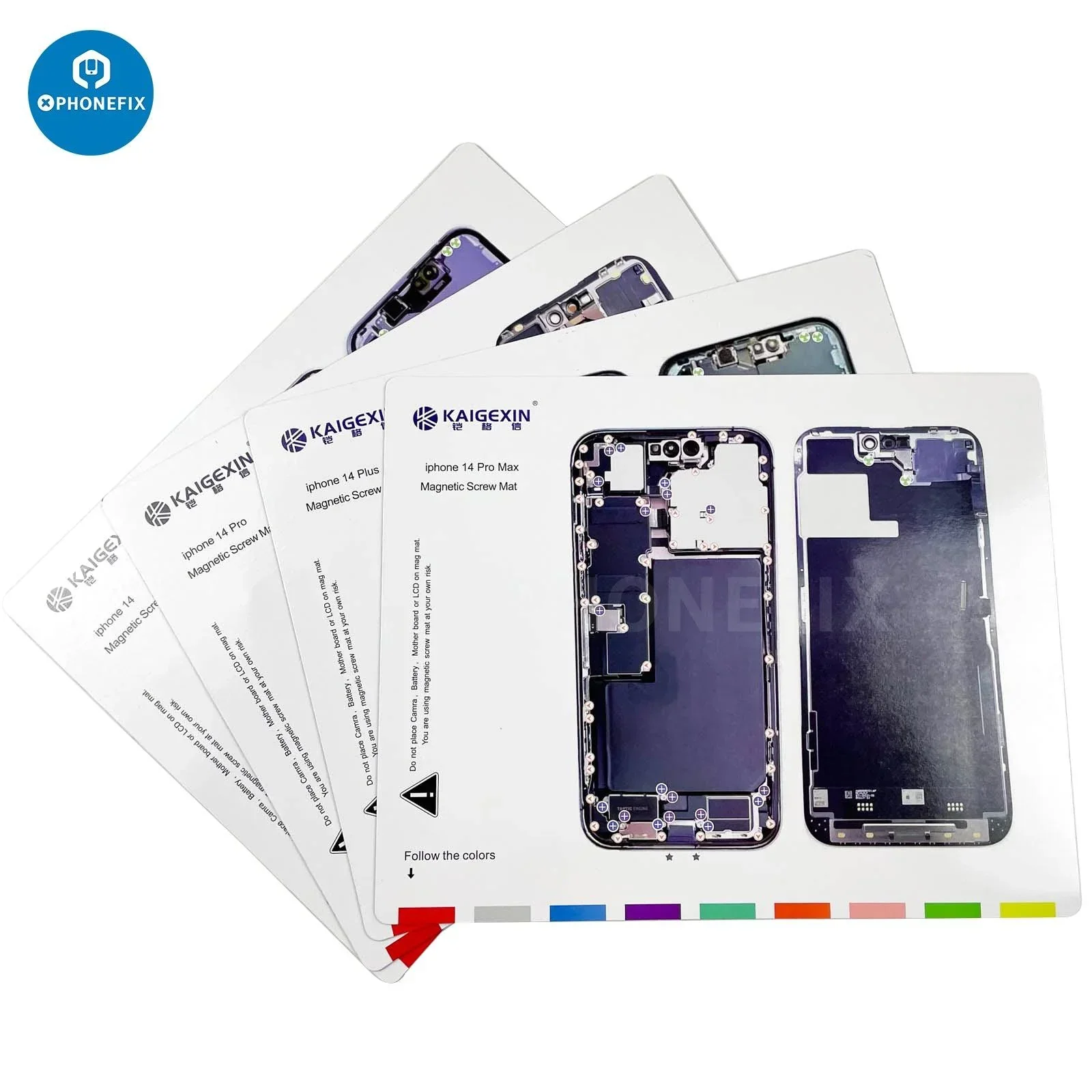 Magnetic Screw Mat Parts Storage Pad For iPhone 12-14 Pro Max - Image 16