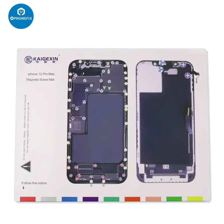 Magnetic Screw Mat Parts Storage Pad For iPhone 12-14 Pro Max - Image 6
