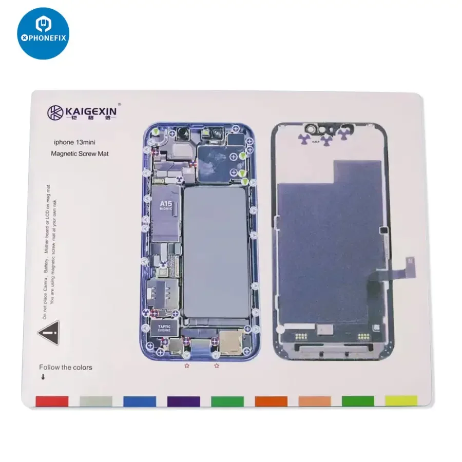Magnetic Screw Mat Parts Storage Pad For iPhone 12-14 Pro Max - Image 8