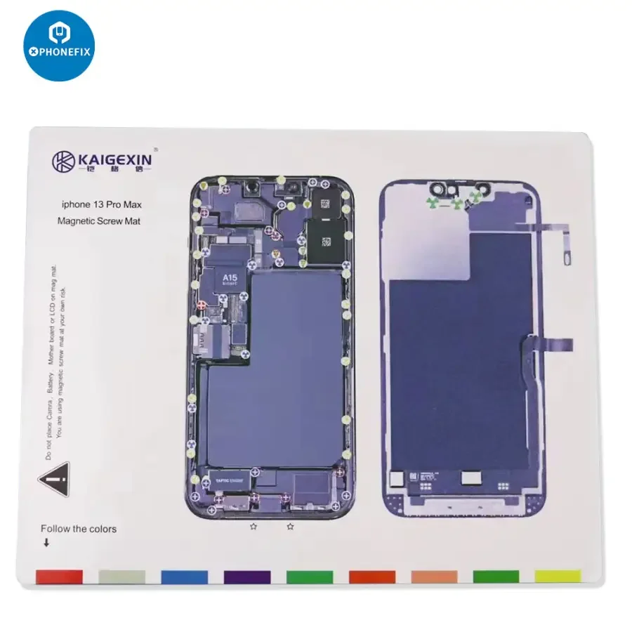 Magnetic Screw Mat Parts Storage Pad For iPhone 12-14 Pro Max - Image 9