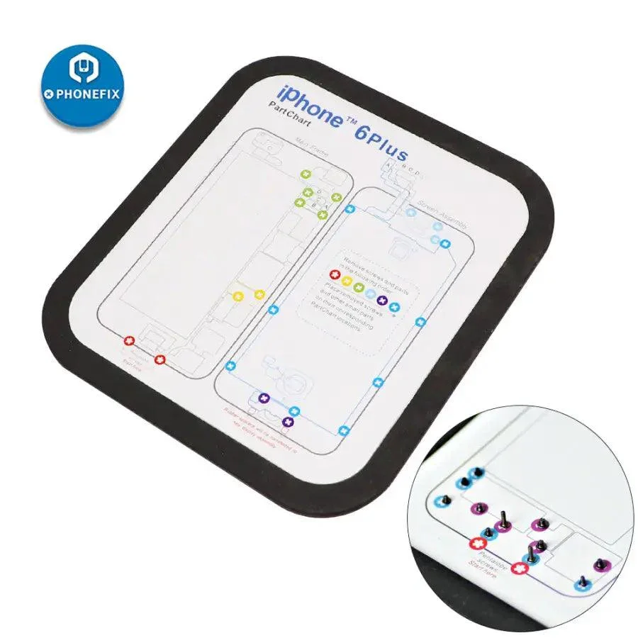 Magnetic Screw Mat Work Guide Chart for iPhone 6-15 Pro Max - Image 12