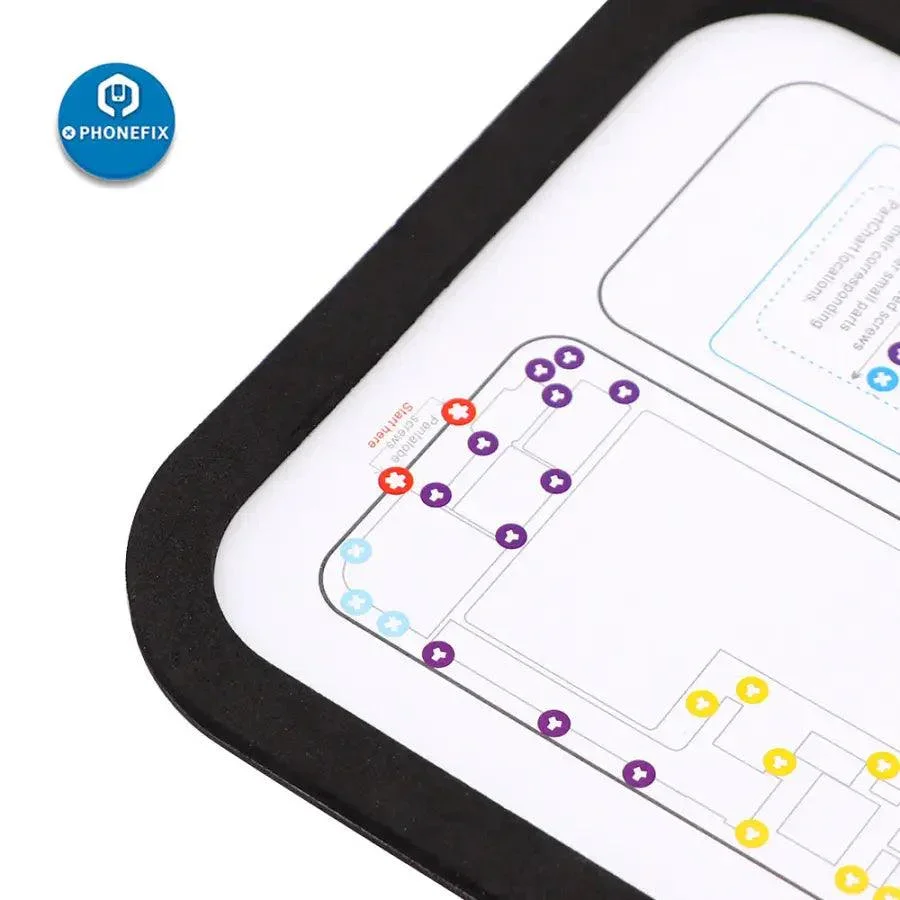 Magnetic Screw Mat Work Guide Chart for iPhone 6-15 Pro Max - Image 13