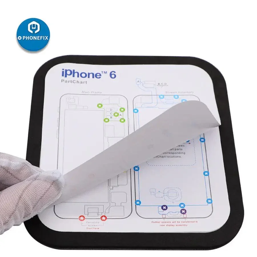 Magnetic Screw Mat Work Guide Chart for iPhone 6-15 Pro Max - Image 16