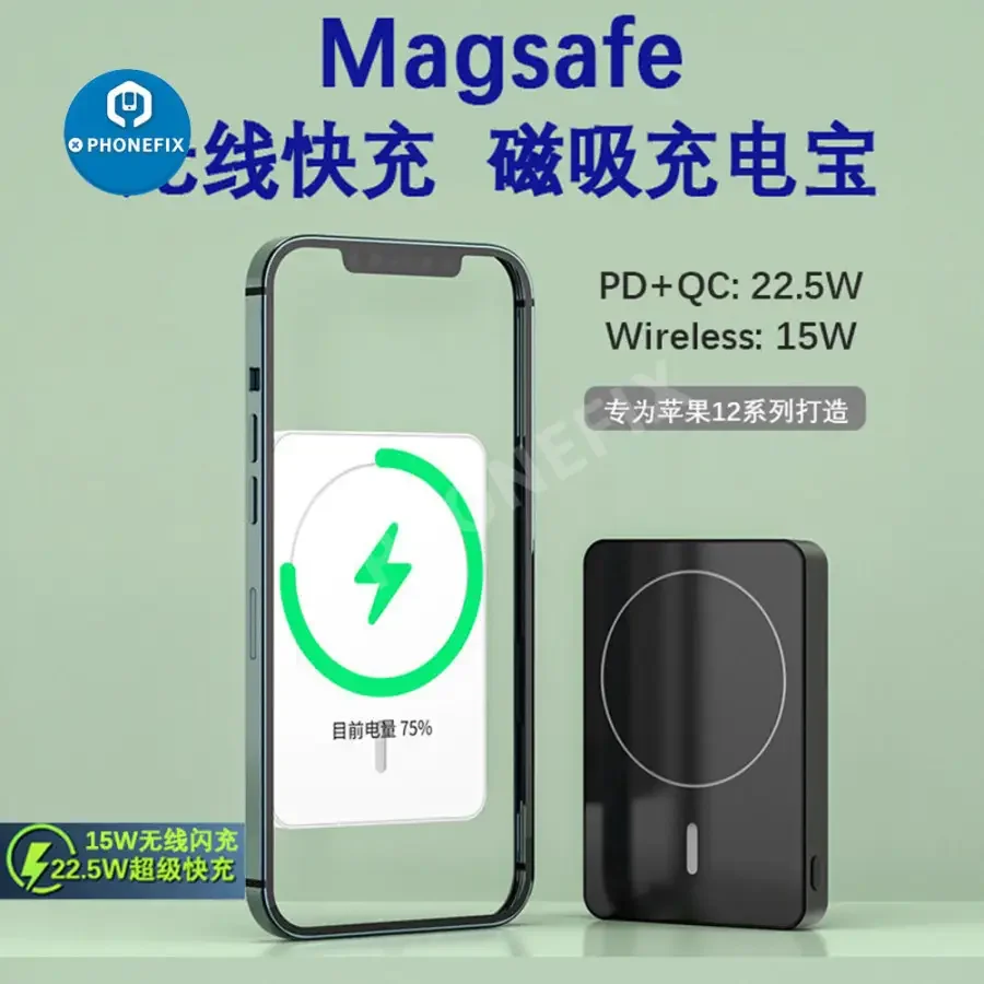 Magnetic Wireless Power Bank Magsafe Battery Pack For iPhone 12 13 14 Series - Image 10