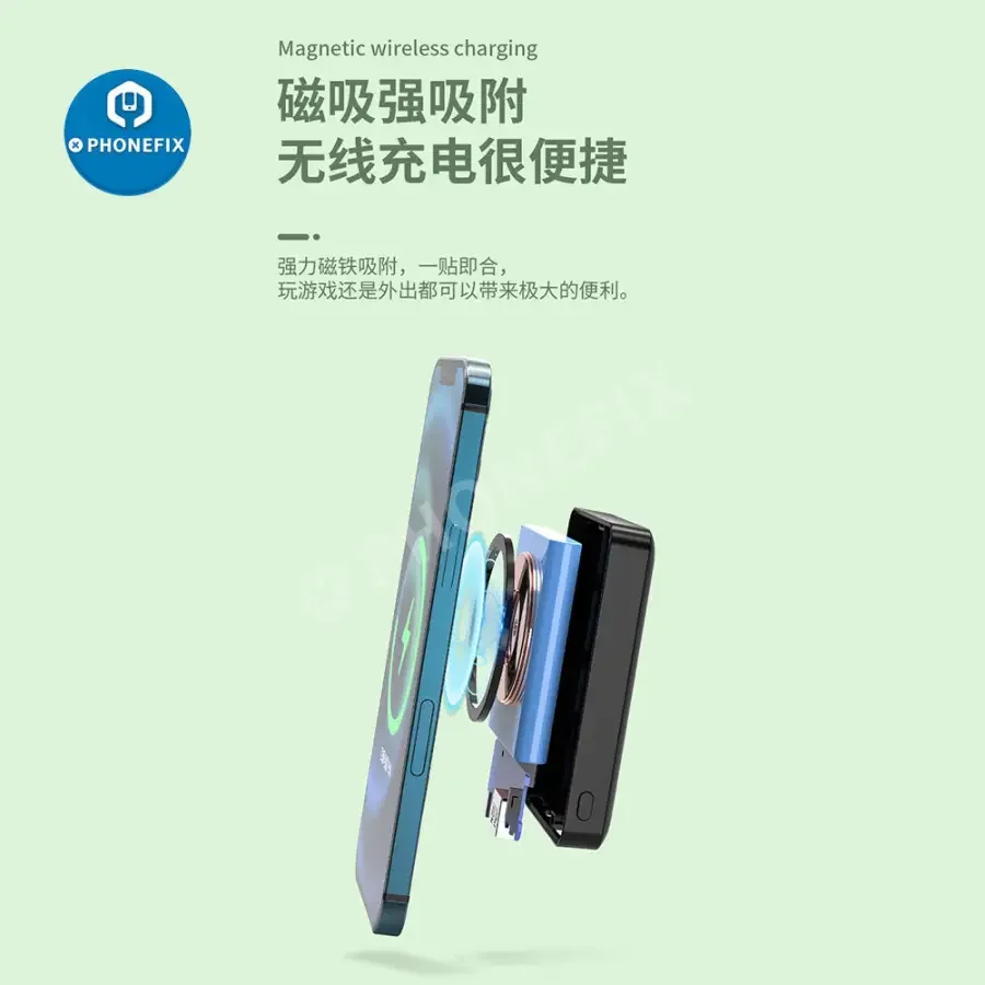 Magnetic Wireless Power Bank Magsafe Battery Pack For iPhone 12 13 14 Series - Image 16