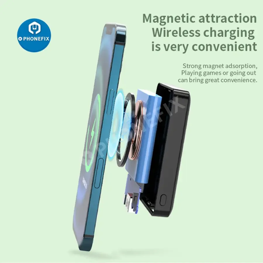 Magnetic Wireless Power Bank Magsafe Battery Pack For iPhone 12 13 14 Series - Image 8