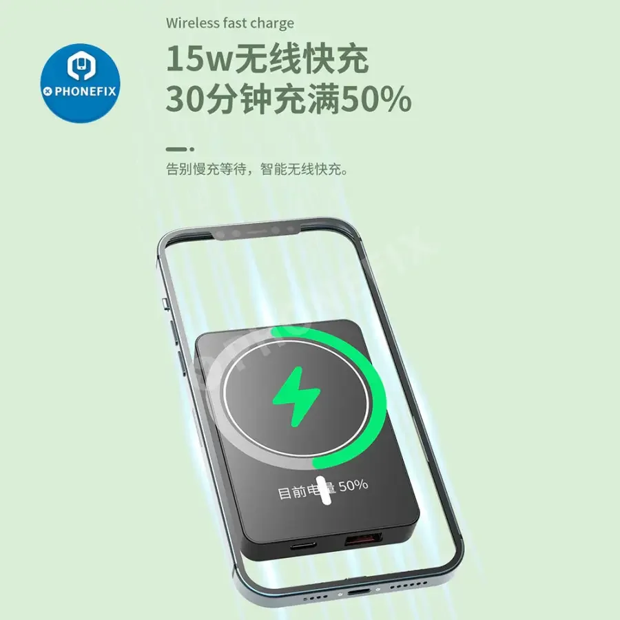 Magnetic Wireless Power Bank Magsafe Battery Pack For iPhone 12 13 14 Series - Image 9