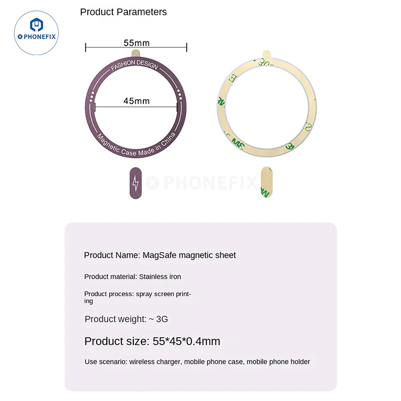Magsafe Universal Magnetic Ring Iron Sheet for Phone Case Support - Image 25