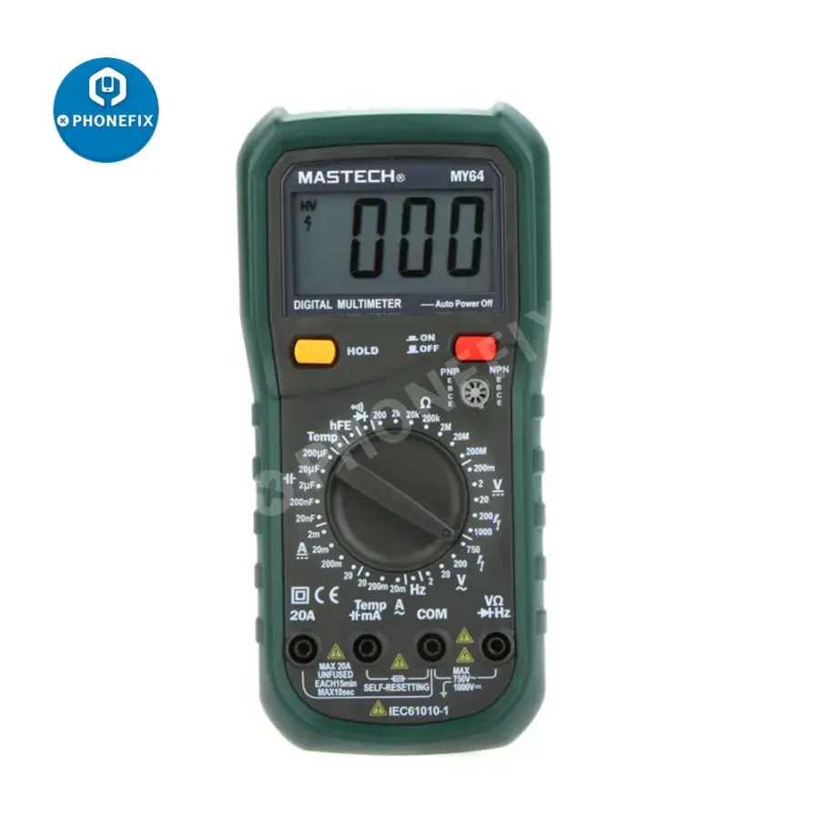 Mastech MY64 Digital Multimeter Frequency Temperature Tester - Image 2
