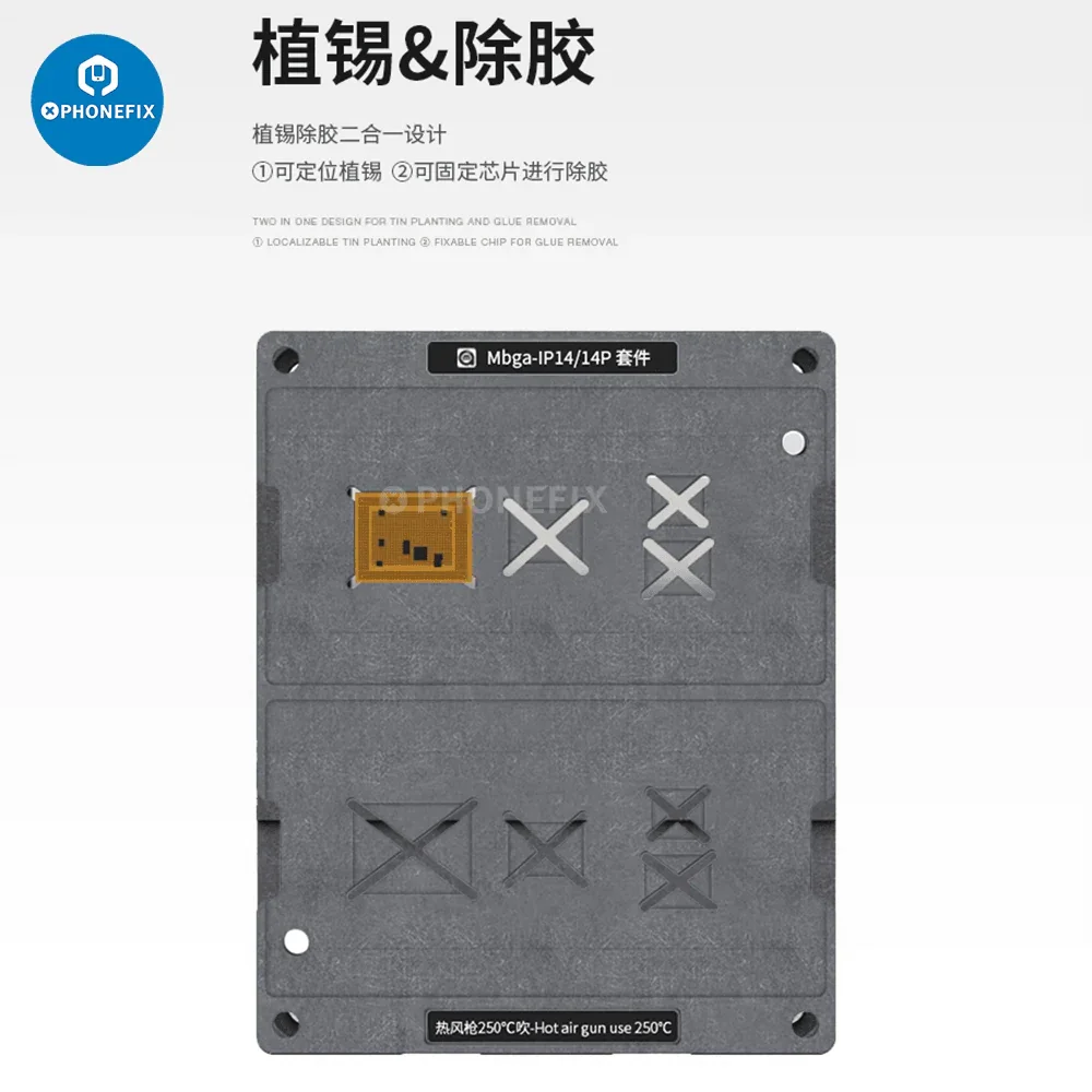 Mbga-IP 26 IN 1 BGA Reballing Platform For iPhone 7 to 15 Pro Max - Image 4
