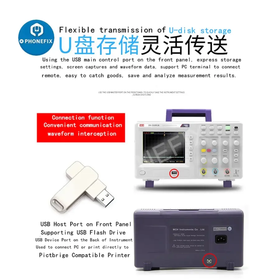 MCH DS Series Advanced Digital Storage Oscilloscope With Dual Channel - Image 11