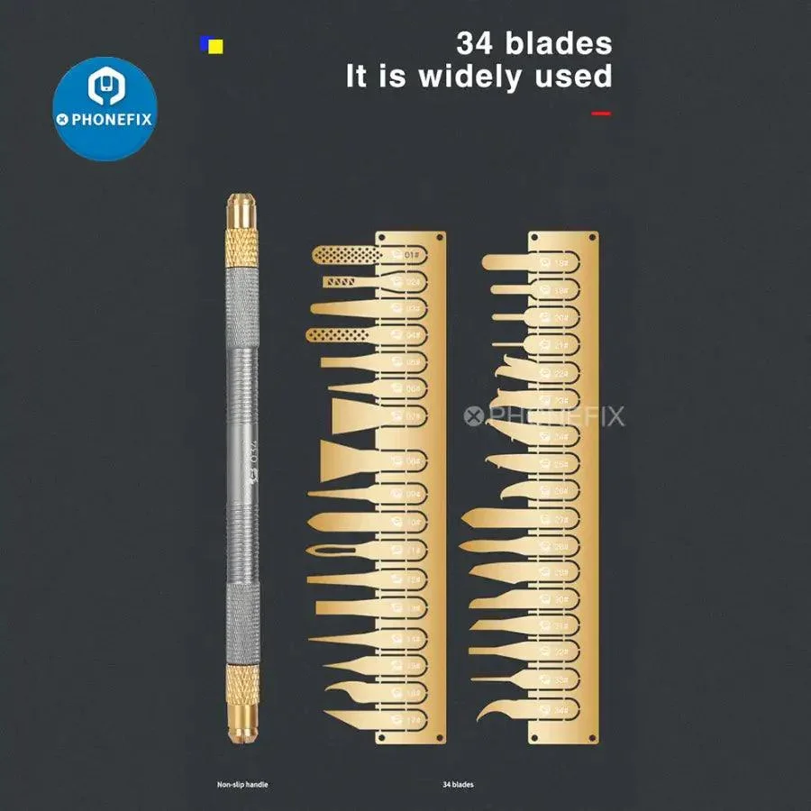 Mechanic 034 Glue Steel Blades Set For CPU IC Chip Gule Remover - Image 3