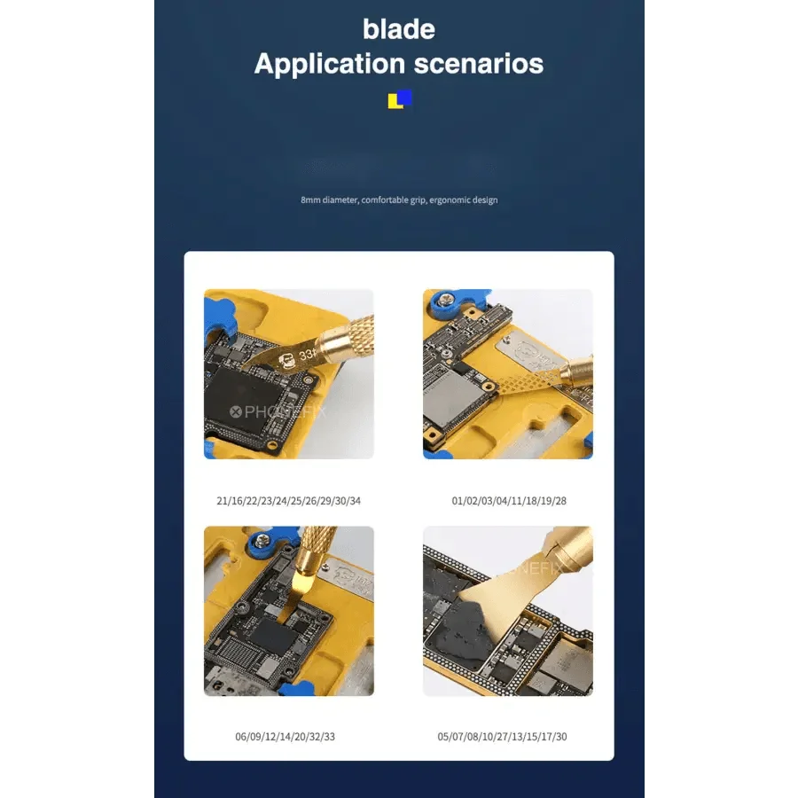 Mechanic 034 Glue Steel Blades Set For CPU IC Chip Gule Remover - Image 6