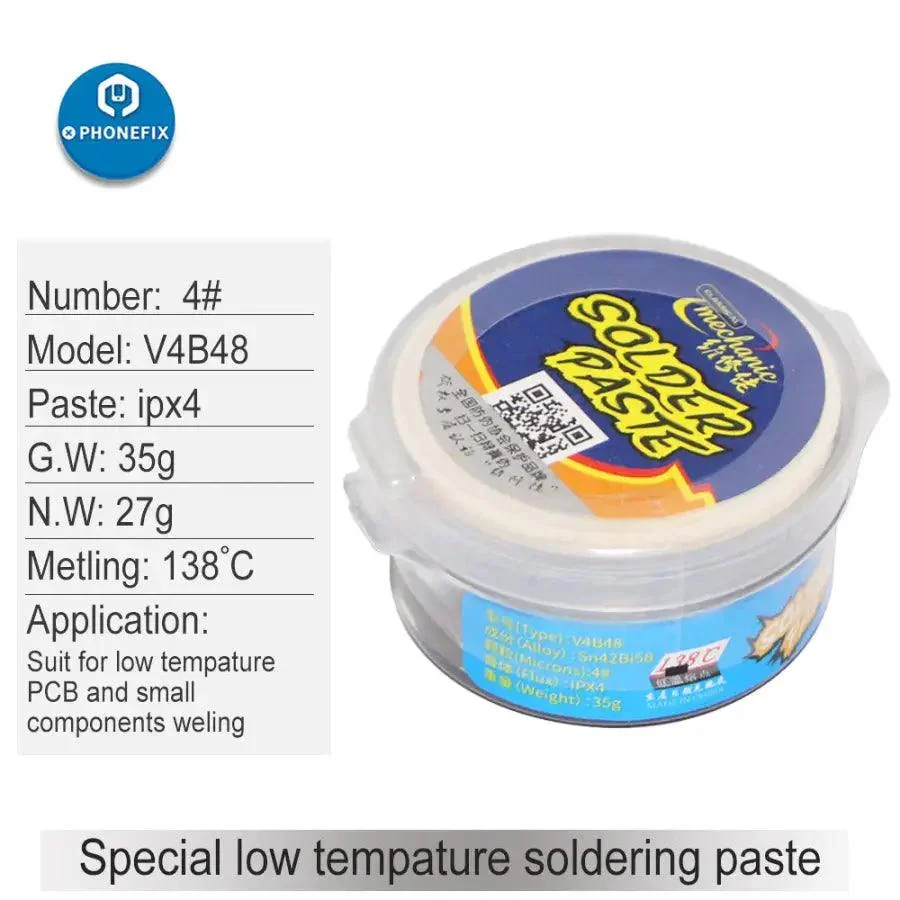 Mechanic 138℃ Low Temperature BGA Solder Paste Soldering Tin Cream - Image 8