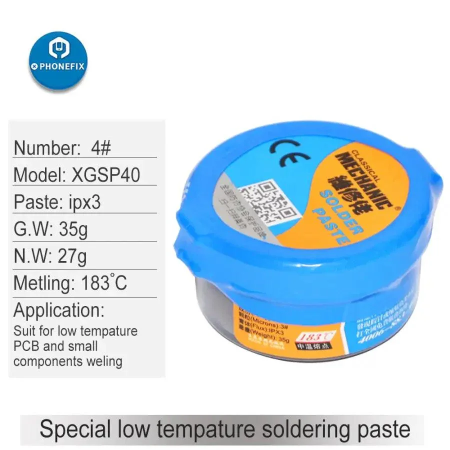 Mechanic 183℃ High Temperature XGSP4O Solder Paste Flux Tin Cream - Image 5