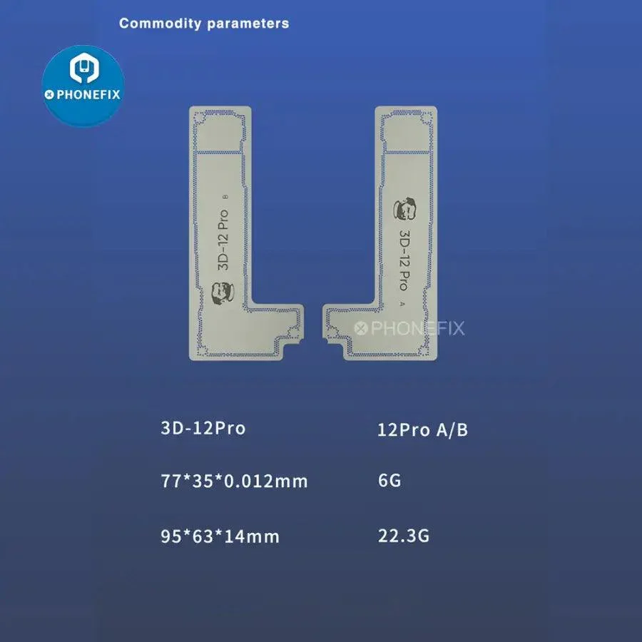 Mechanic 3D-12Pro Middle Frame Reballing Stencil For iPhone 12 Pro - Image 10