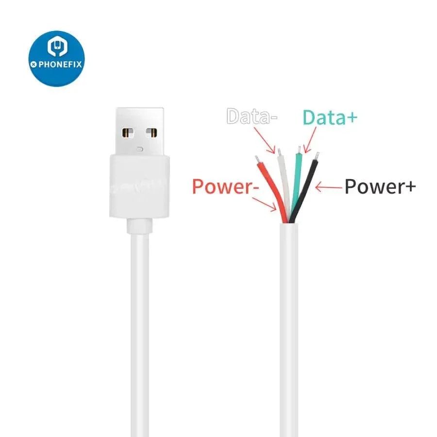 A Type USB 2.0 Male To 4 Wires Open Cable For DIY OEM Soldering - Image 3