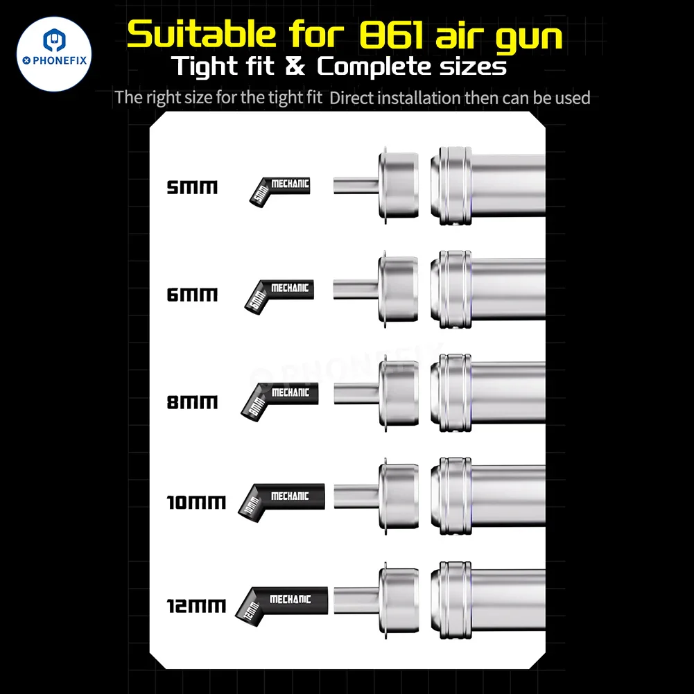 Mechanic 861 Diagonal Air Gun Nozzle 5 6 8 10 12mm - Image 6