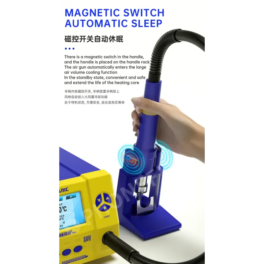 Mechanic 861DW Max 1000W Intelligent Hot Air Rework Station - Image 10