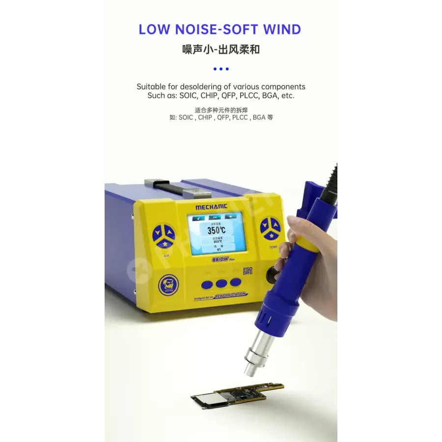 Mechanic 861DW Max 1000W Intelligent Hot Air Rework Station - Image 14