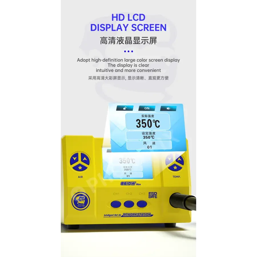 Mechanic 861DW Max 1000W Intelligent Hot Air Rework Station - Image 9