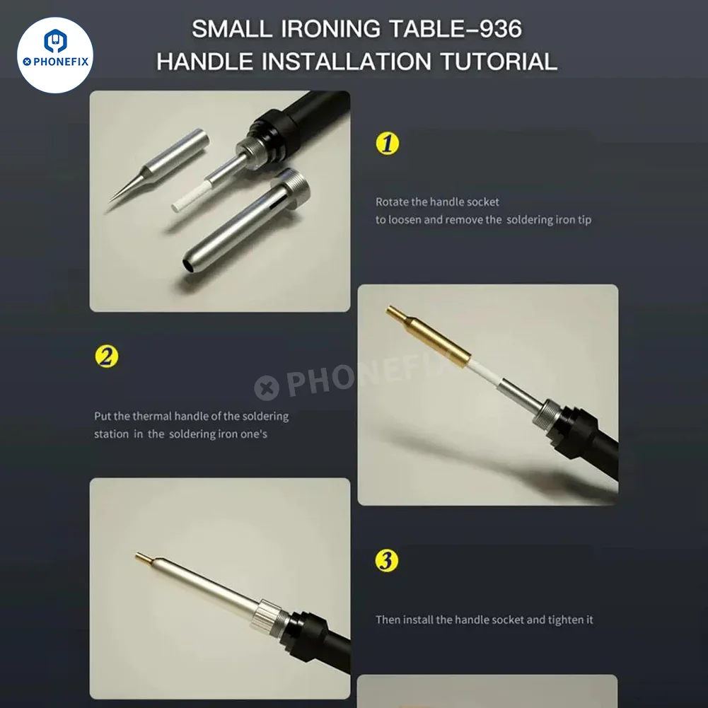 MECHANIC 900M-T-C9+ 936 T12 C210 C245 Soldering Iron Heating Table - Image 3