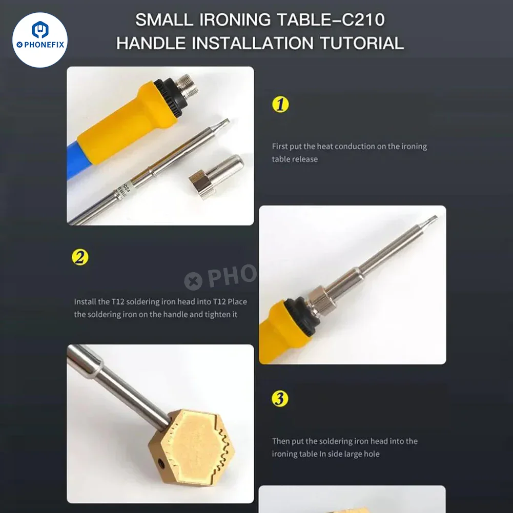 MECHANIC 900M-T-C9+ 936 T12 C210 C245 Soldering Iron Heating Table - Image 4