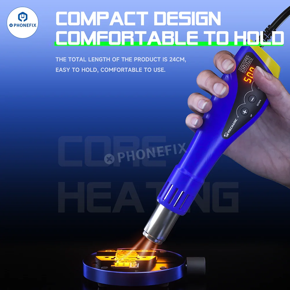MECHANIC 958HT Portable Digital Hot Air Gun for Mobile Phone Repair - Image 3