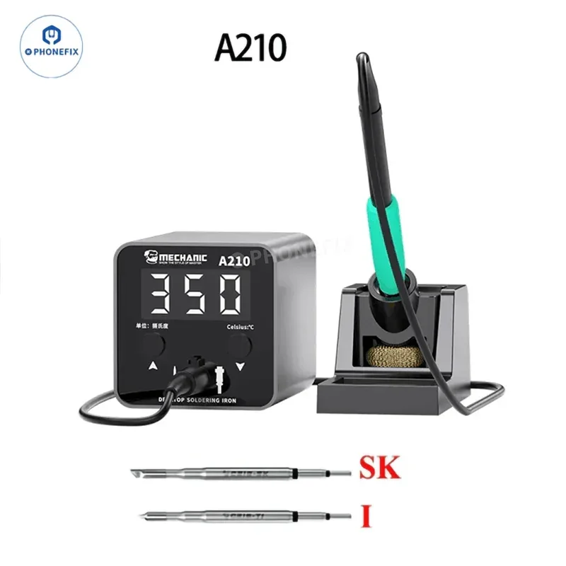 Mechanic T-210 Intelligent Desktop Soldering Iron Welding Station - Image 4