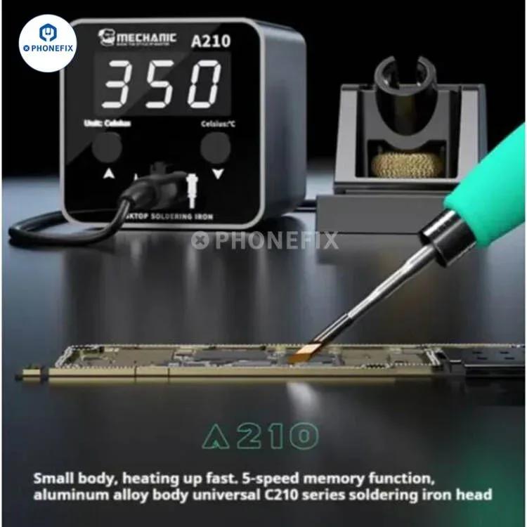 Mechanic T-210 Intelligent Desktop Soldering Iron Welding Station - Image 6