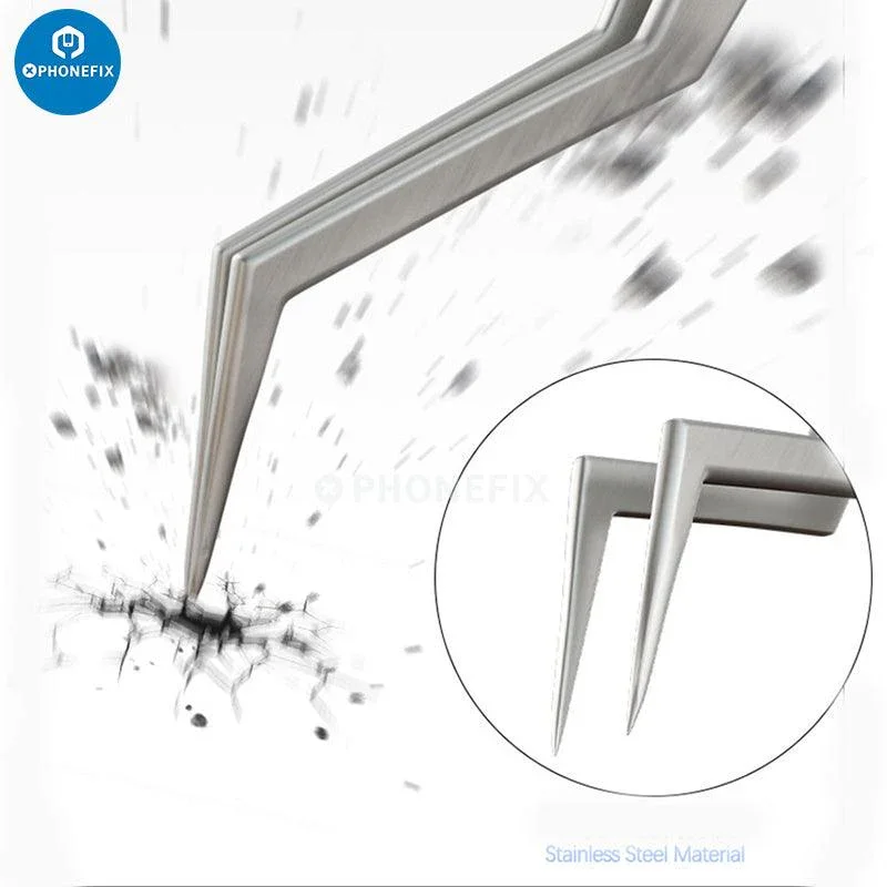 Mechanic AAC-14 Hollow Heat-Dissipating Tweezers tin positioning - Image 14