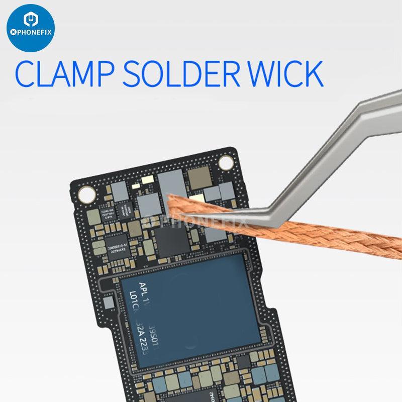 Mechanic AAC-14 Hollow Heat-Dissipating Tweezers tin positioning - Image 4