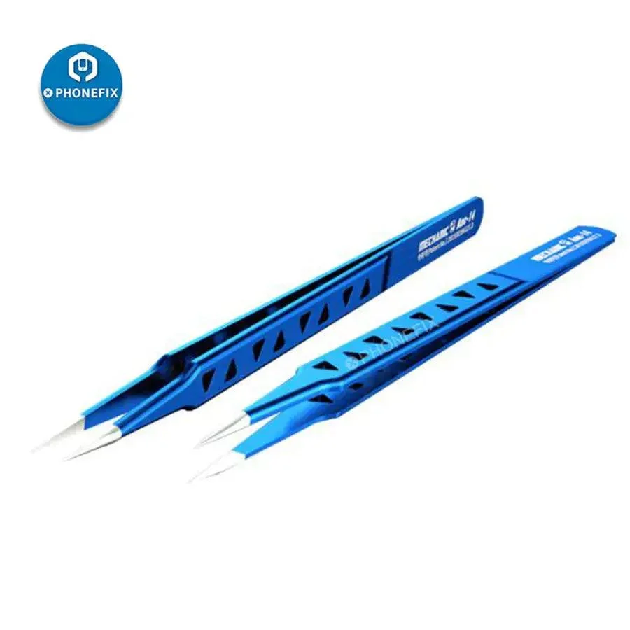 Mechanic AAC-14 Hollow Heat-Dissipating Tweezers tin positioning - Image 6