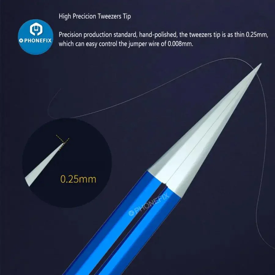 Mechanic AAC-14 Hollow Heat-Dissipating Tweezers tin positioning - Image 7