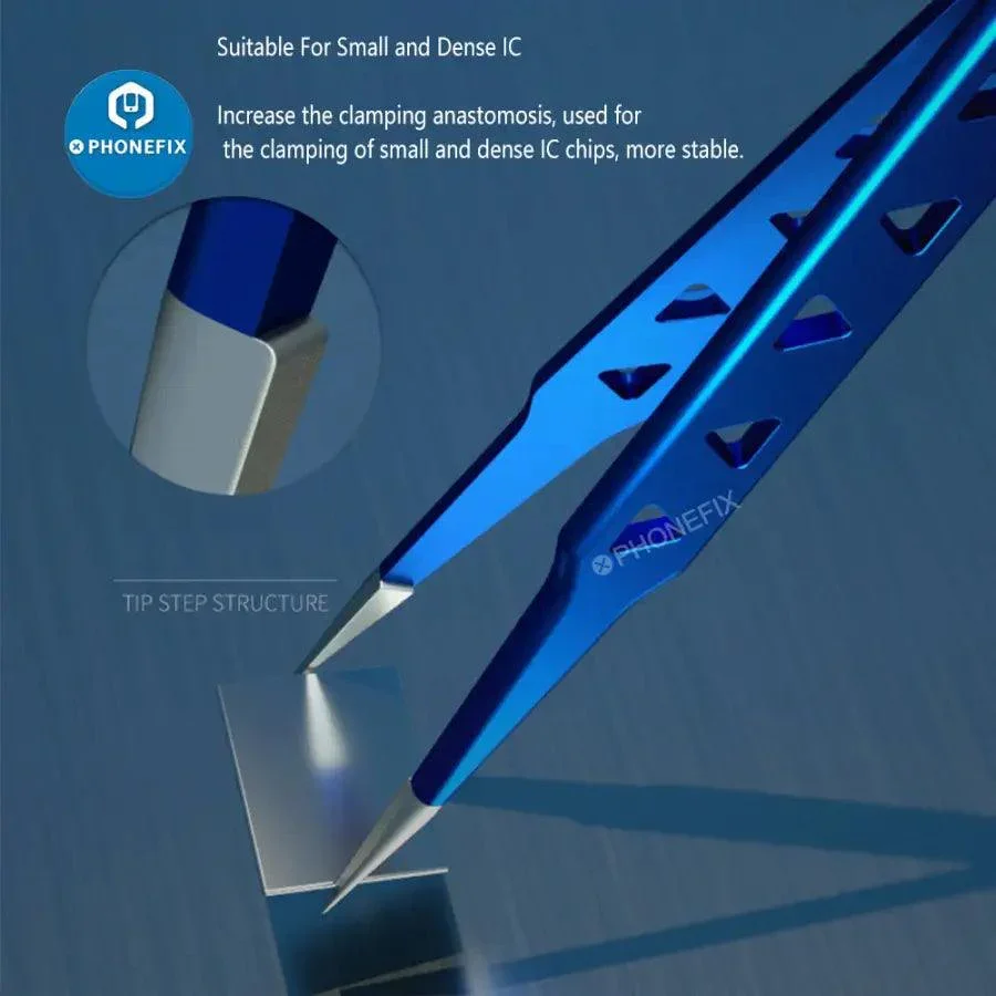 Mechanic AAC-14 Hollow Heat-Dissipating Tweezers tin positioning - Image 9