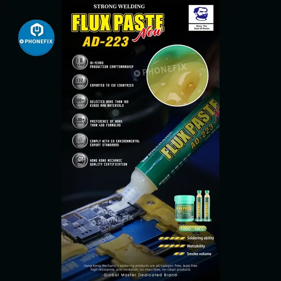 MECHANIC AD-233/559 Lead-free Soldering Flux Paste For BGA PCB Rework - Image 6