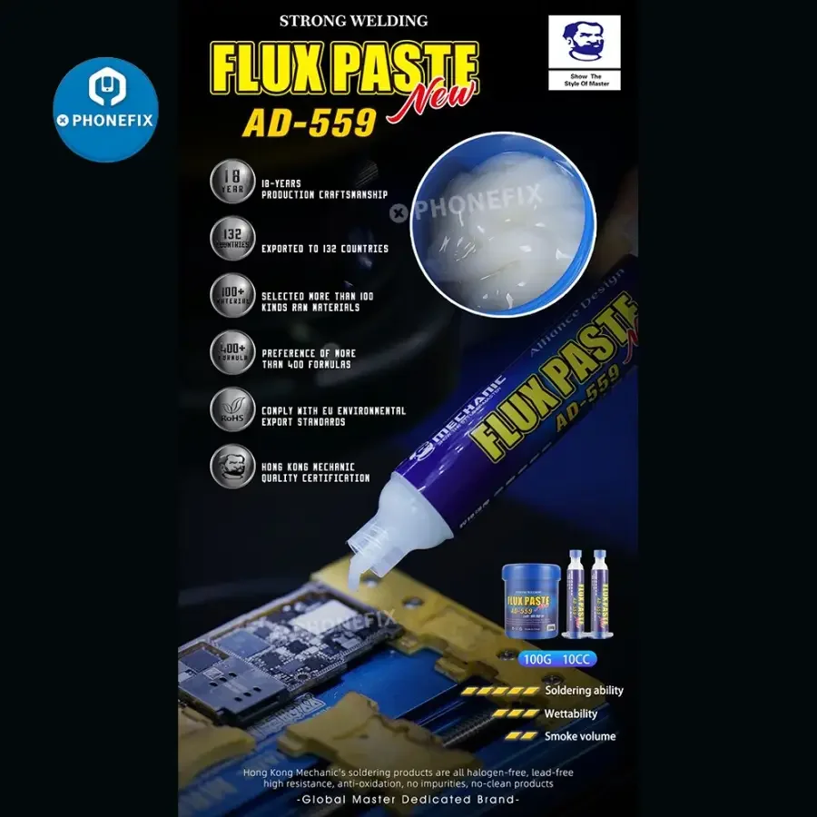 MECHANIC AD-233/559 Lead-free Soldering Flux Paste For BGA PCB Rework - Image 9