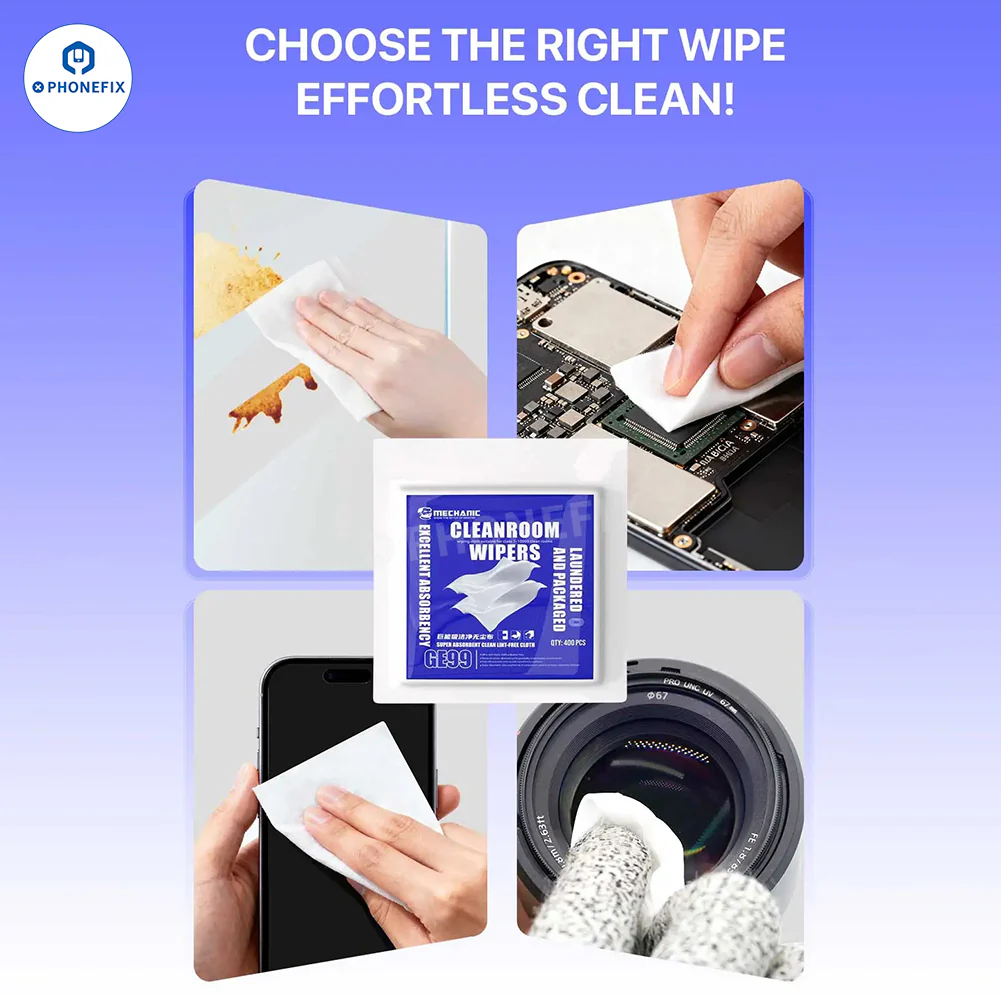 MECHANIC Anti-static Non-dust Cloth PCB LCD Lens Cleaning Wiper - Image 3