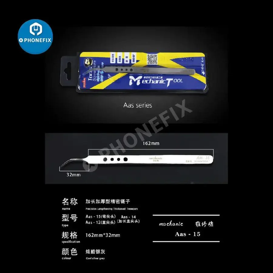MECHANIC Ask-15 Precision Lengthening Anti-Slip Curved Tweezer - Image 2