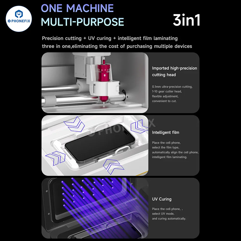 MECHANIC Auto X450 Screen Film Cutting Laminating Curing Machine - Image 7