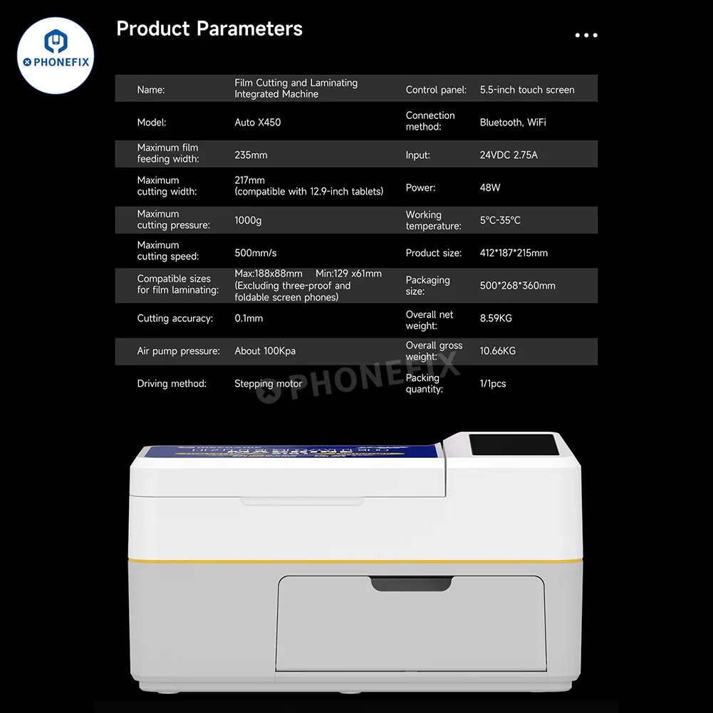MECHANIC Auto X450 Screen Film Cutting Laminating Curing Machine - Image 9